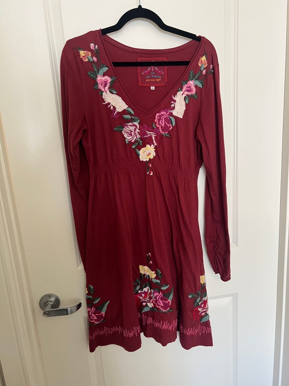 Johnny Was Floral embroidered dress medium